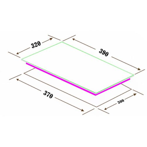 Kích thước bếp từ Canzy CZ-1088I
