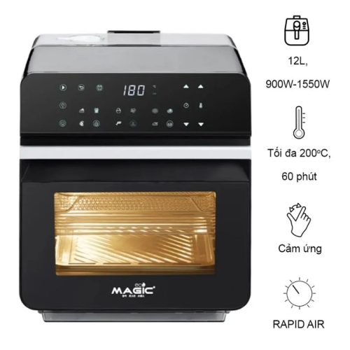 Nồi chiên không dầu kết hợp hấp Magic ECO S12